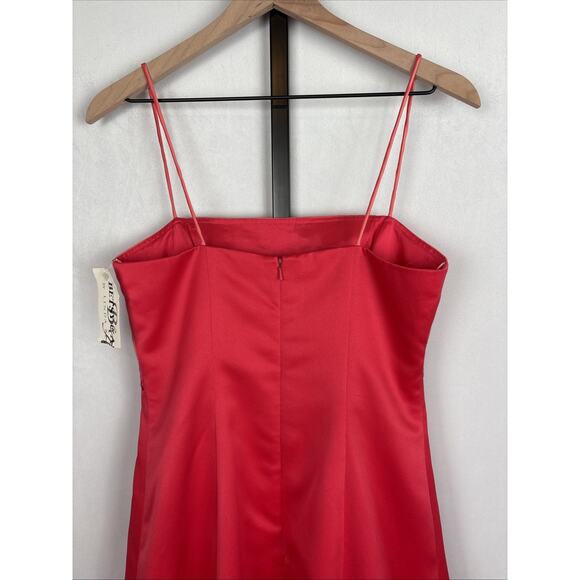 NEW Vintage Betsy & Adam Embroidered Midi Dress Women's 10 Pink Ombre Formal - Picture 5 of 10